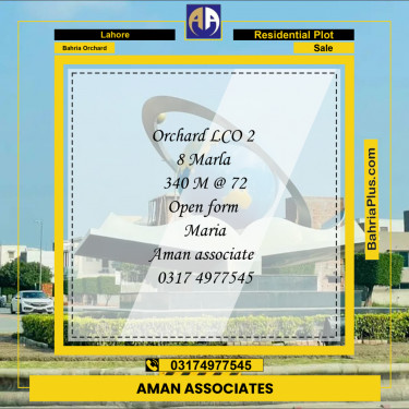 Residential Plot for Sale in Bahria Orchard, Lahore - (BP-231479)