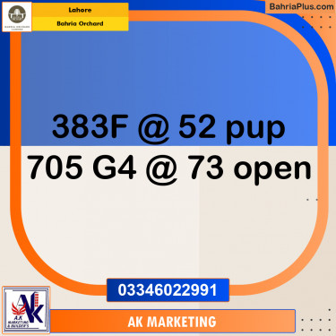 10 Marla Residential Plot for Sale in Bahria Orchard, Lahore - (BP-231807)