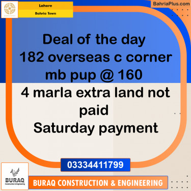 Residential Plot for Sale in Bahria Town, Lahore - (BP-232040)