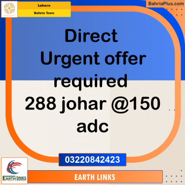 Residential Plot for Sale in Bahria Town, Lahore - (BP-232116)