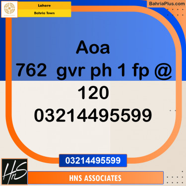 Residential Plot for Sale in Bahria Town, Lahore - (BP-232198)