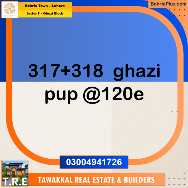 10 Marla Residential Plot for Sale in Sector F - Ghazi Block -  Bahria Town, Lahore - (BP-232223)
