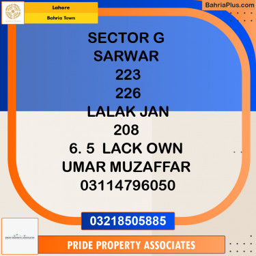 5 Marla Residential Plot for Sale in Bahria Town, Lahore - (BP-232437)