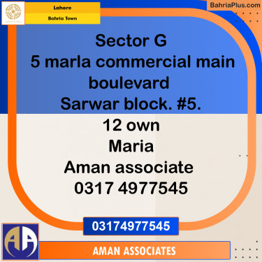 Residential Plot for Sale in Bahria Town, Lahore - (BP-232453)