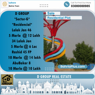 Residential Plot for Sale in Bahria Town, Lahore - (BP-232490)