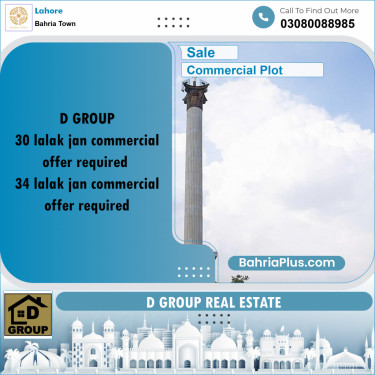 Commercial Plot for Sale in Bahria Town, Lahore - (BP-232494)
