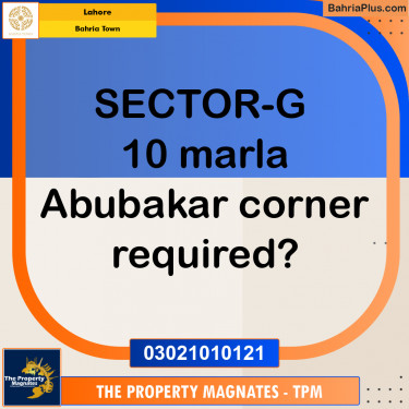 Residential Plot for Sale in Bahria Town, Lahore - (BP-232528)