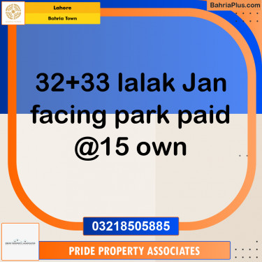 Residential Plot for Sale in Bahria Town, Lahore - (BP-232574)