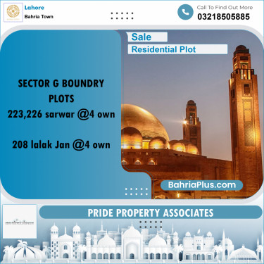 Residential Plot for Sale in Bahria Town, Lahore - (BP-232845)