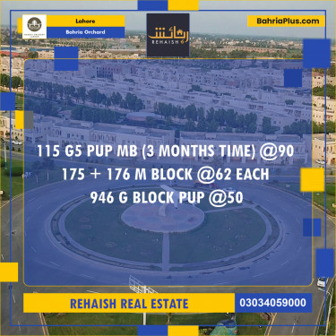 Residential Plot for Sale in Bahria Orchard, Lahore - (BP-232931)