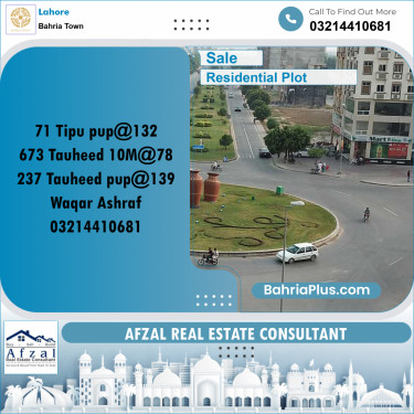 Residential Plot for Sale in Bahria Town, Lahore - (BP-233031)