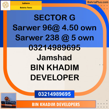 Residential Plot for Sale in Bahria Town, Lahore - (BP-233118)