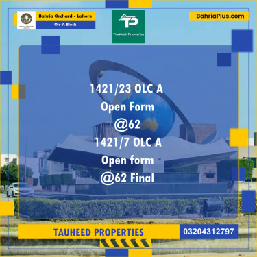 5 Marla Residential Plot for Sale in OLC-A Block -  Bahria Orchard, Lahore - (BP-233129)
