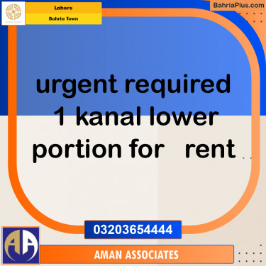 Residential Plot for Sale in Bahria Town, Lahore - (BP-233214)