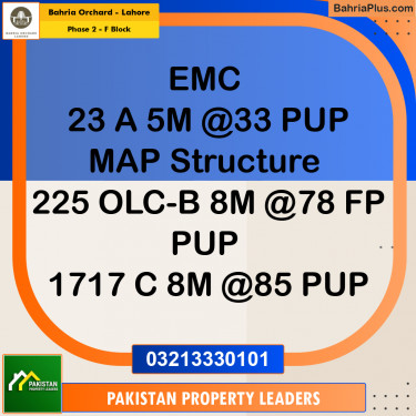 5 Marla Residential Plot for Sale in Phase 2 - F Block -  Bahria Orchard, Lahore - (BP-233388)