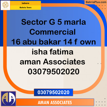 Residential Plot for Sale in Bahria Town, Lahore - (BP-233389)