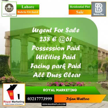 Residential Plot for Sale in Bahria Orchard, Lahore - (BP-233585)