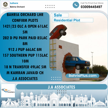 Residential Plot for Sale in Bahria Orchard, Lahore - (BP-233661)