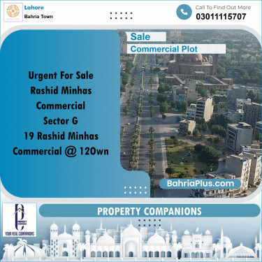 Commercial Plot for Sale in Bahria Town, Lahore - (BP-233667)