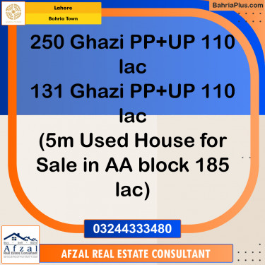 Residential Plot for Sale in Bahria Town, Lahore - (BP-233704)