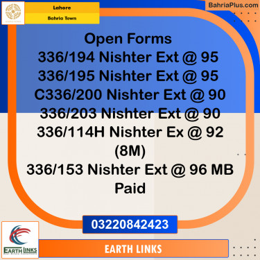 Residential Plot for Sale in Bahria Town, Lahore - (BP-234020)