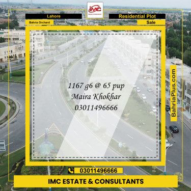Residential Plot for Sale in Bahria Orchard, Lahore - (BP-234091)