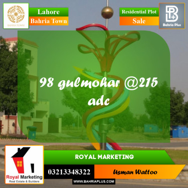 Residential Plot for Sale in Bahria Town, Lahore - (BP-234246)