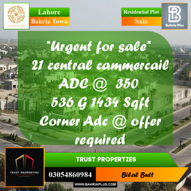 Residential Plot for Sale in Bahria Town, Lahore - (BP-234252)