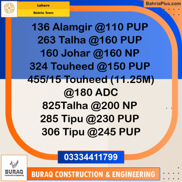 Residential Plot for Sale in Bahria Town, Lahore - (BP-234324)