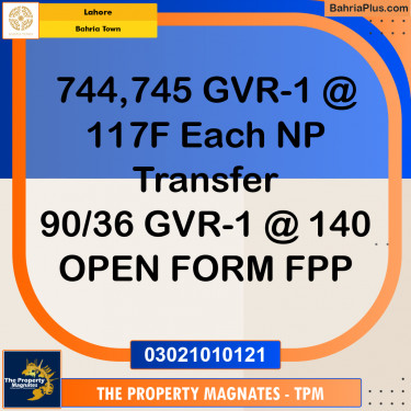 Residential Plot for Sale in Bahria Town, Lahore - (BP-234345)