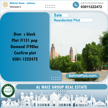 5 Marla Residential Plot for Sale in Overseas C -  Bahria Town, Lahore - (BP-234475)
