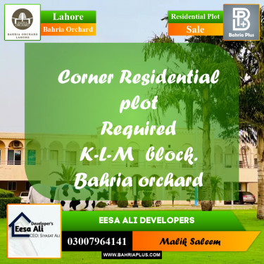 Residential Plot for Sale in Bahria Orchard, Lahore - (BP-234541)