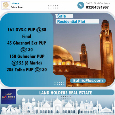 Residential Plot for Sale in Bahria Town, Lahore - (BP-234641)