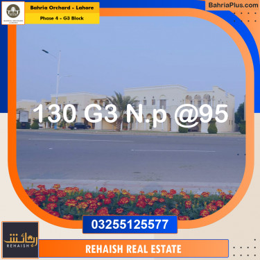 Residential Plot for Sale in Phase 4 - G3 Block -  Bahria Orchard, Lahore - (BP-234707)