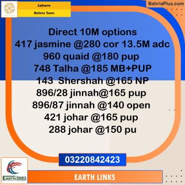 Residential Plot for Sale in Bahria Town, Lahore - (BP-234767)