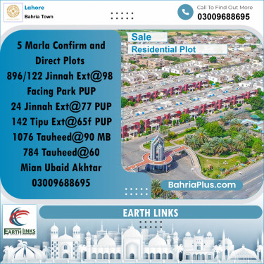 Residential Plot for Sale in Bahria Town, Lahore - (BP-234784)