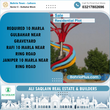 10 Marla Residential Plot for Sale in Sector C - Gulbahar Block -  Bahria Town, Lahore - (BP-234919)