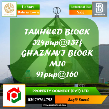 Residential Plot for Sale in Bahria Town, Lahore - (BP-234961)