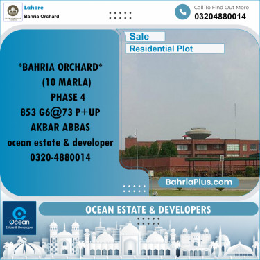 Residential Plot for Sale in Bahria Orchard, Lahore - (BP-234992)