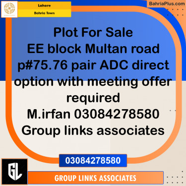 Residential Plot for Sale in Bahria Town, Lahore - (BP-235064)
