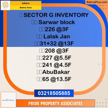 Residential Plot for Sale in Bahria Town, Lahore - (BP-235256)