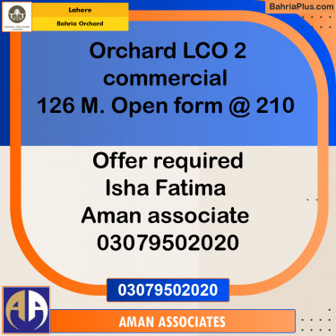 Residential Plot for Sale in Bahria Orchard, Lahore - (BP-235376)