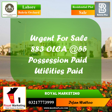Residential Plot for Sale in Bahria Orchard, Lahore - (BP-235589)