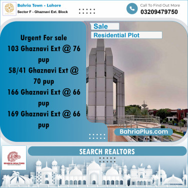 5 Marla Residential Plot for Sale in Sector F - Ghaznavi Ext. Block -  Bahria Town, Lahore - (BP-235594)
