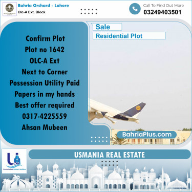 5 Marla Residential Plot for Sale in OLC-A Ext. Block -  Bahria Orchard, Lahore - (BP-235735)