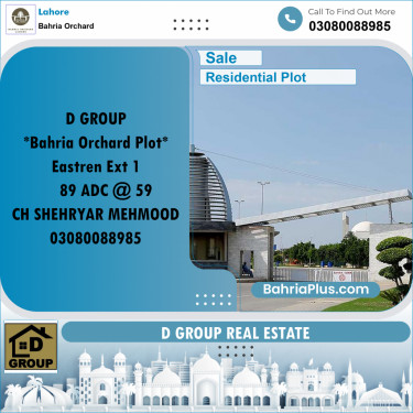 Residential Plot for Sale in Bahria Orchard, Lahore - (BP-235903)