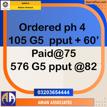 Residential Plot for Sale in Bahria Orchard, Lahore - (BP-235904)