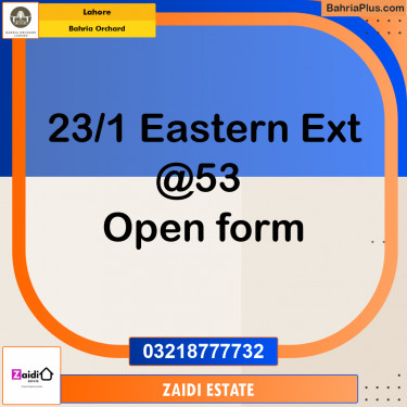 5 Marla Residential Plot for Sale in Bahria Orchard, Lahore - (BP-236091)