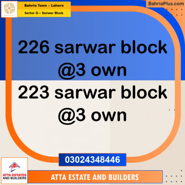 5 Marla Residential Plot for Sale in Sector G - Sarwar Block -  Bahria Town, Lahore - (BP-236112)