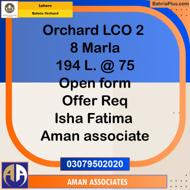 Residential Plot for Sale in Bahria Orchard, Lahore - (BP-236139)